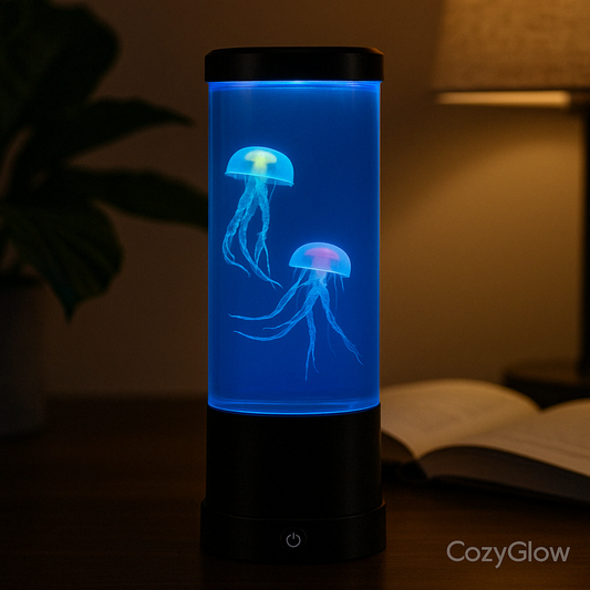 CozyGlow JellyDream Lamp – Color-Changing Jellyfish Aquarium Light (USB/Rechargeable)