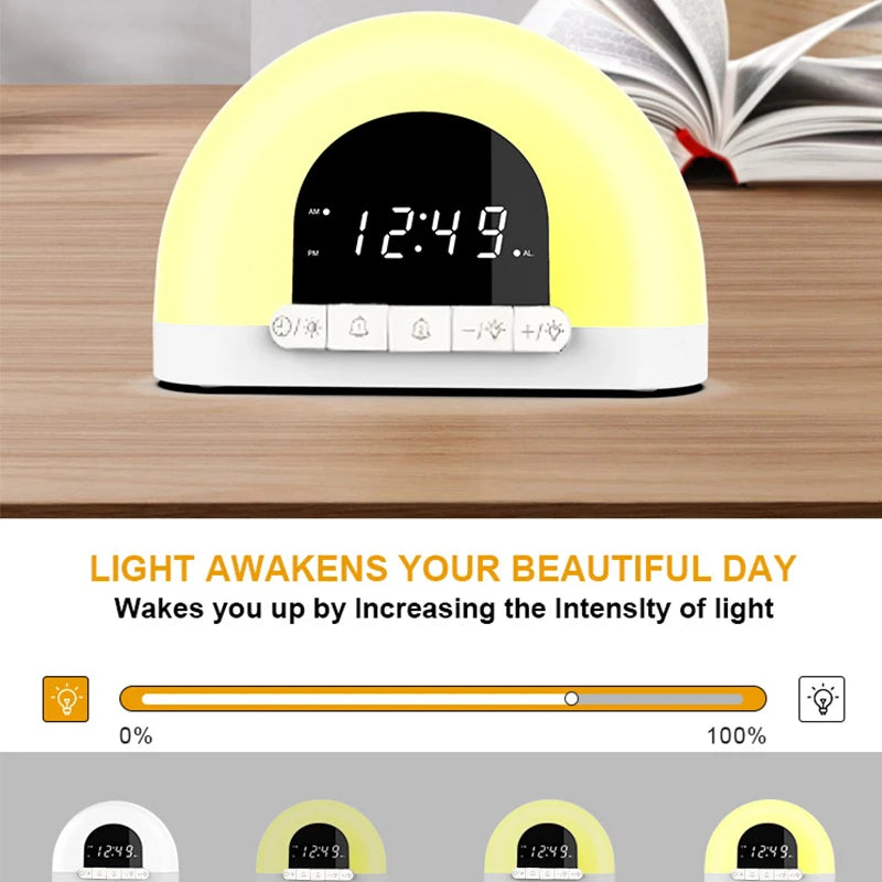 CozyGlow WakeEase™ Sunrise Alarm Clock + Nightlight