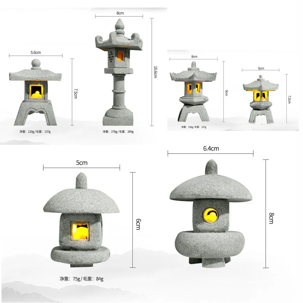 CozyGlow Mini Zen Garden Lanterns – LED Tranquility Set