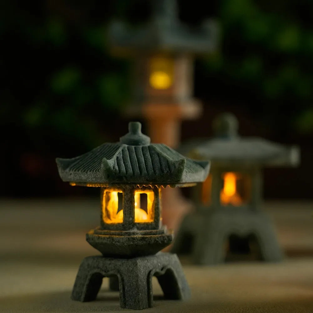 CozyGlow Mini Zen Garden Lanterns – LED Tranquility Set