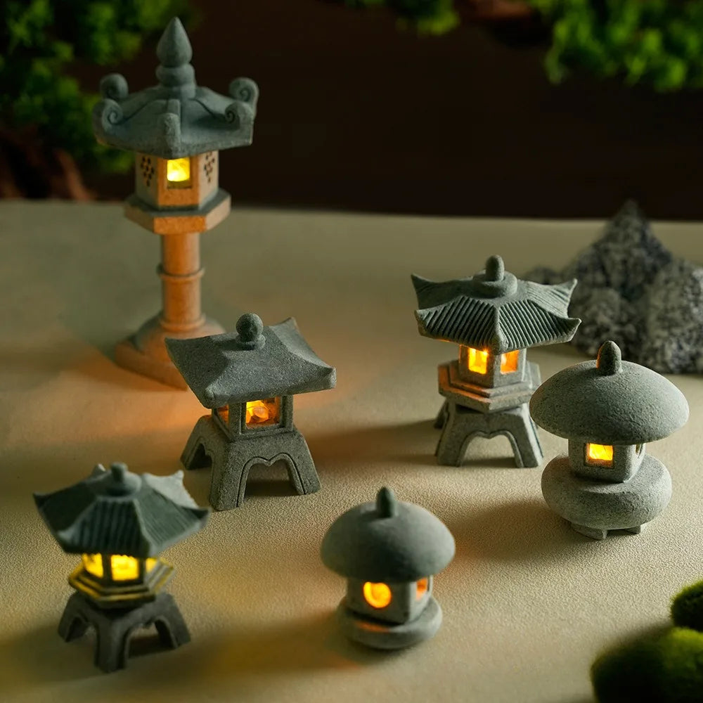 CozyGlow Mini Zen Garden Lanterns – LED Tranquility Set