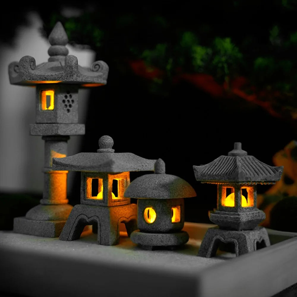 CozyGlow Mini Zen Garden Lanterns – LED Tranquility Set